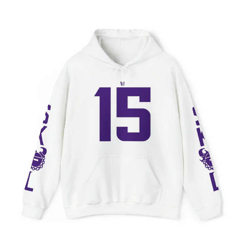 Unisex Heavy Blend™ Hooded Sweatshirt - Jersey #15 + Original (Sleeves)