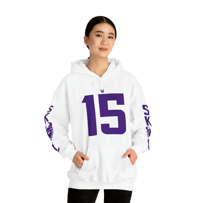 Unisex Heavy Blend™ Hooded Sweatshirt - Jersey #15 + Original (Sleeves)