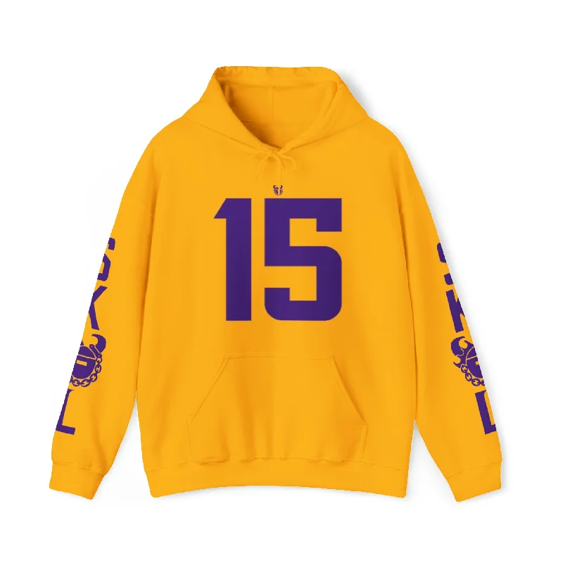 Unisex Heavy Blend™ Hooded Sweatshirt - Jersey #15 + Original (Sleeves)