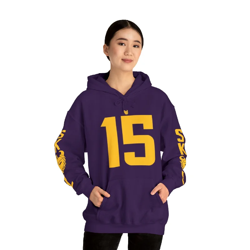 Unisex Heavy Blend™ Hooded Sweatshirt - Jersey #15 + Original (Sleeves)