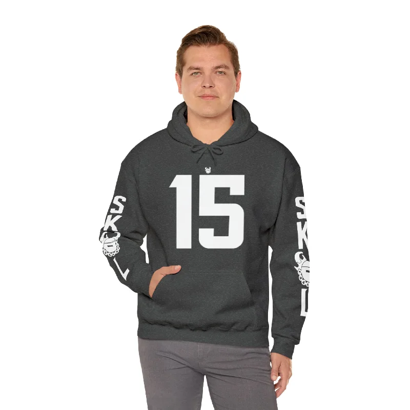 Unisex Heavy Blend™ Hooded Sweatshirt - Jersey #15 + Original (Sleeves)