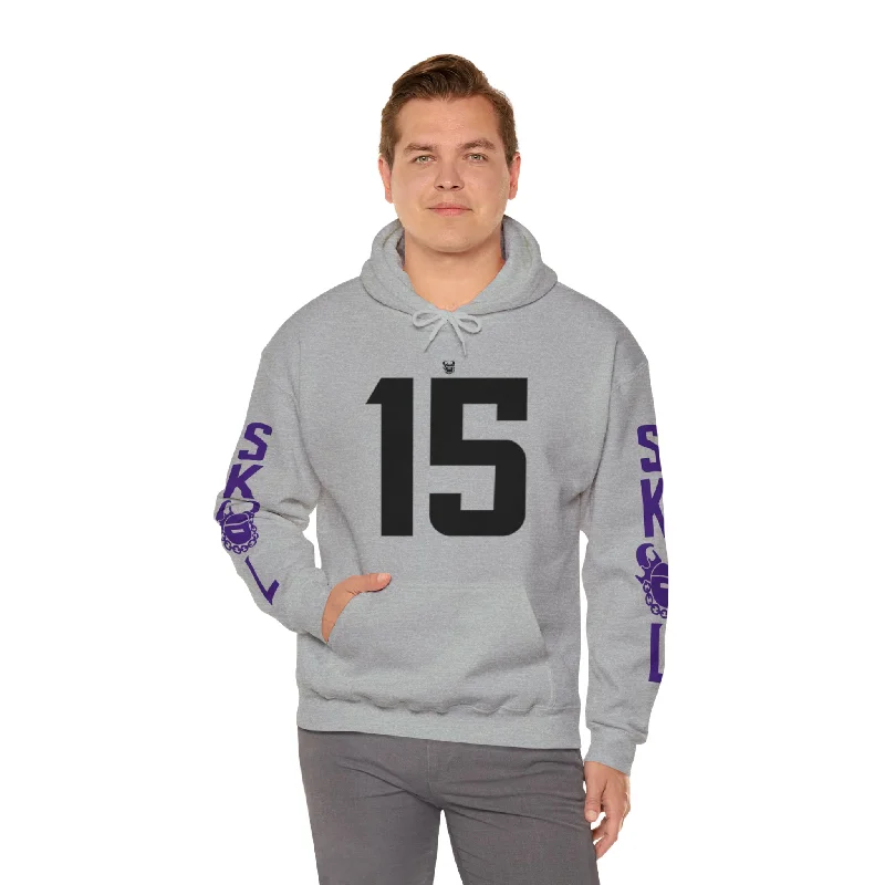 Unisex Heavy Blend™ Hooded Sweatshirt - Jersey #15 + Original (Sleeves)