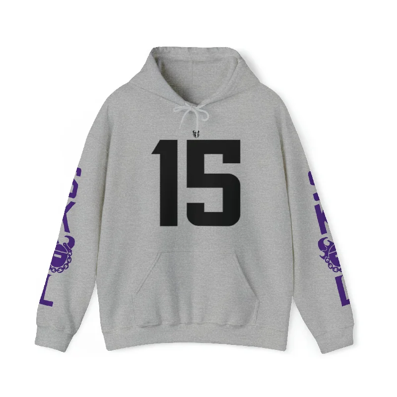 Unisex Heavy Blend™ Hooded Sweatshirt - Jersey #15 + Original (Sleeves)