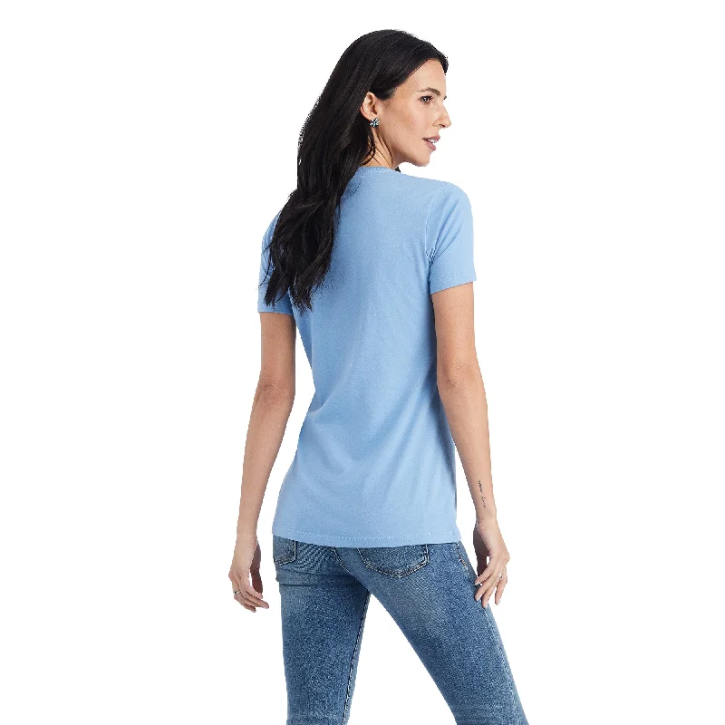 10042730 Ariat Wms Wild Heart Ocean ss Tee