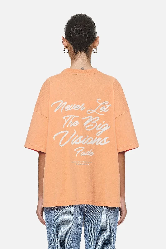 Berri Heavy Oversized Tee Washed Apricot