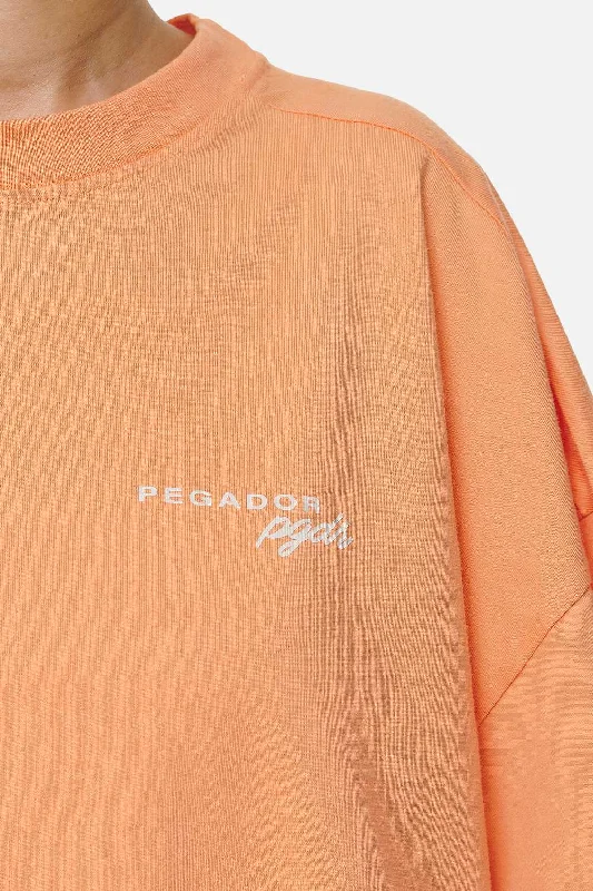 Berri Heavy Oversized Tee Washed Apricot