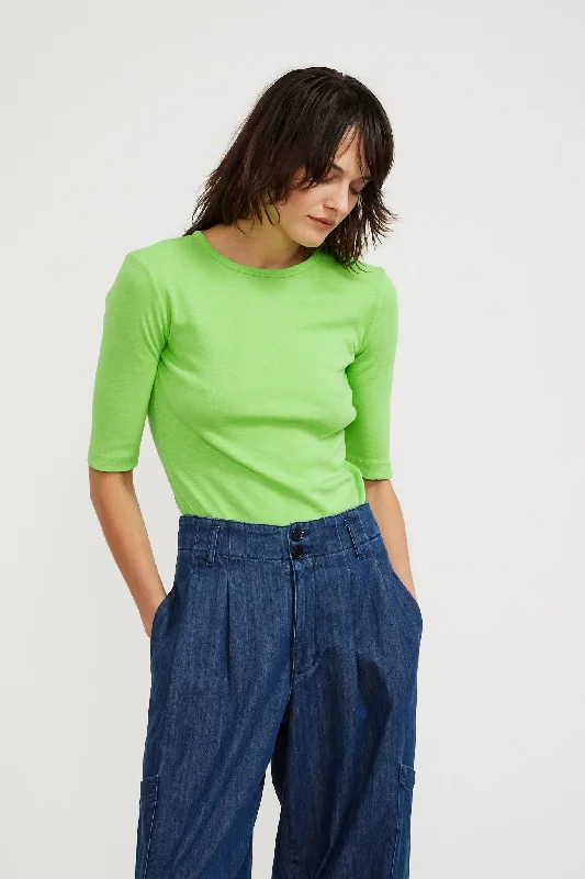 Charlotte Short Sleeve Top Green