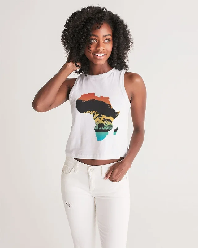 AKH African Motherland Women's Cropped Tank