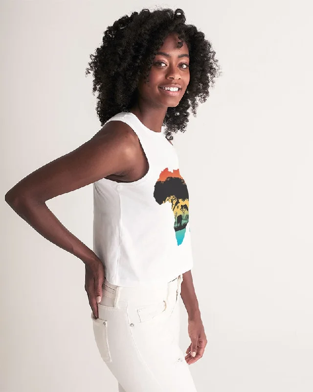 AKH African Motherland Women's Cropped Tank