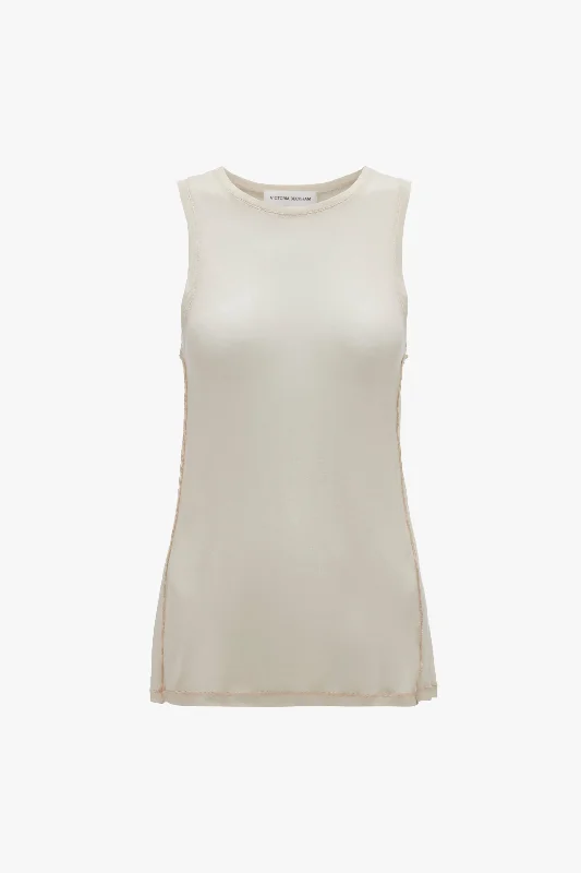 Lightweight Tank Top In Birch