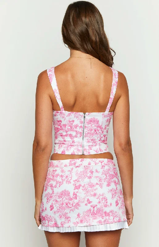 Till Forever Pink Printed Top