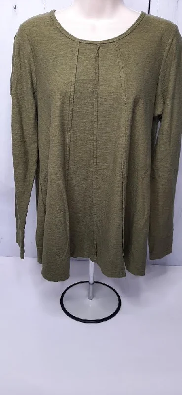 Top Olive Pullover Long Sleeve Women's 244473