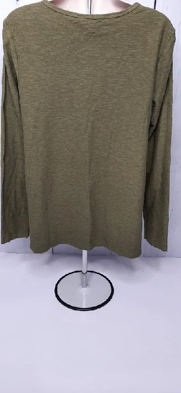 Top Olive Pullover Long Sleeve Women's 244473