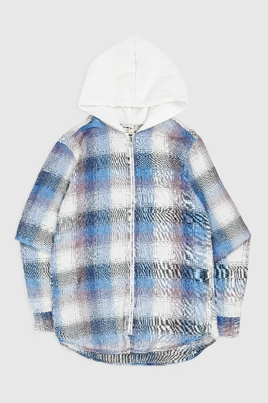 Unisex Rework Hooded Flannel - XS