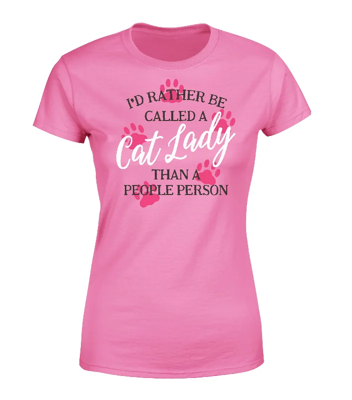 Women's Cat Lady Short Sleeve Screen Tee