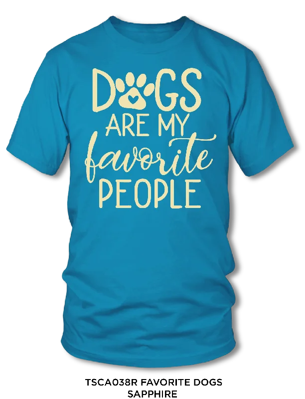 Women's Favorite Dogs Short Sleeve Screen Tee