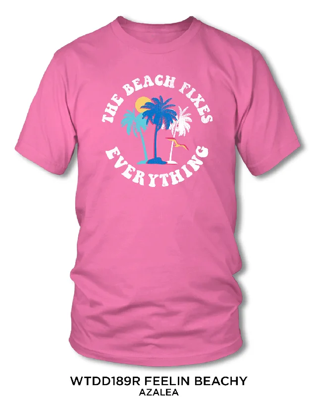 Women's Feelin' Beachy Short Sleeve Screen Tee