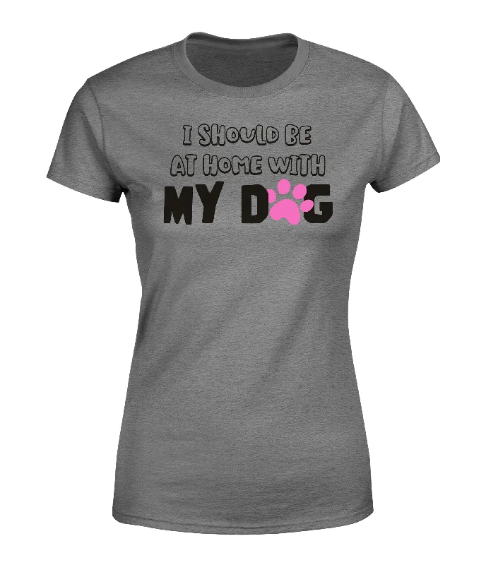 Women's With My Dog Short Sleeve Screen Tee