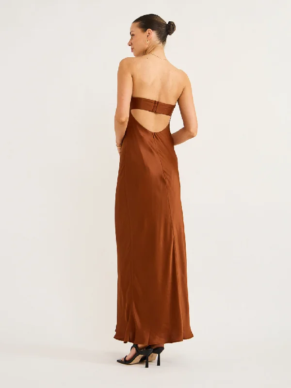 Hansen and Gretel Becca Dress in Chestnut