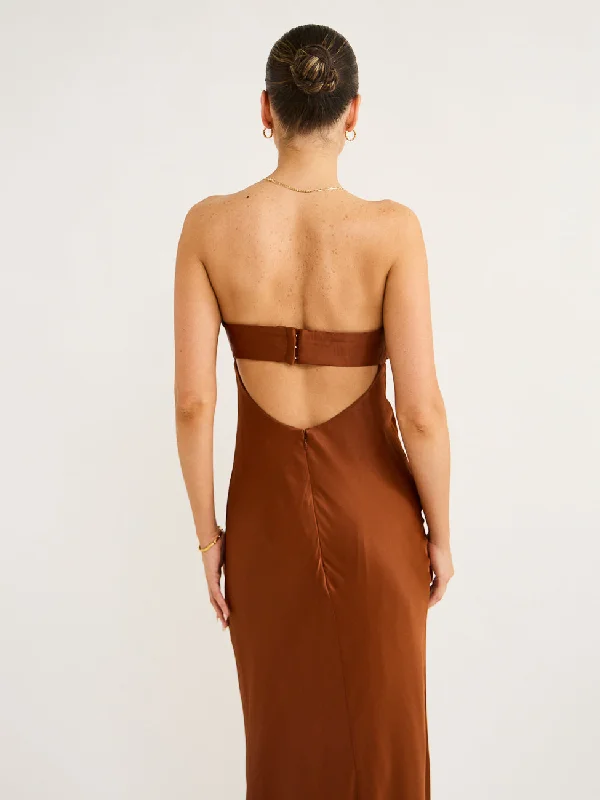 Hansen and Gretel Becca Dress in Chestnut