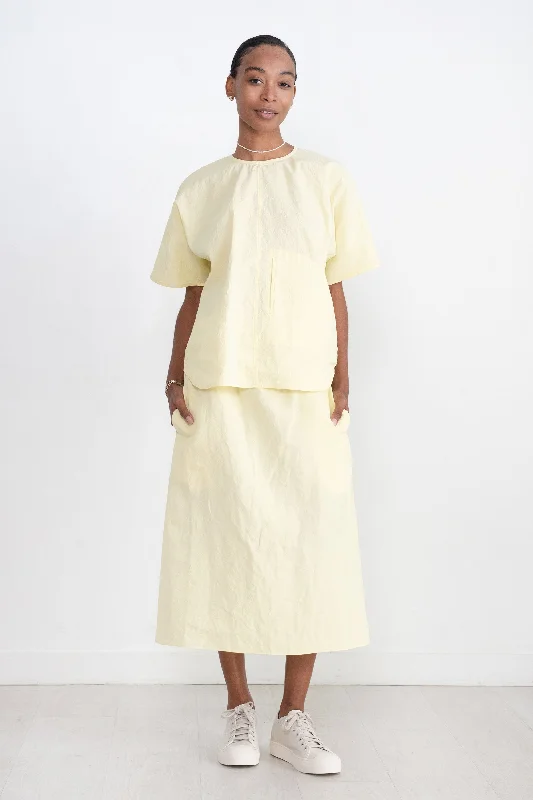 Bonnie Lic Linen Cotton Top, Pastis