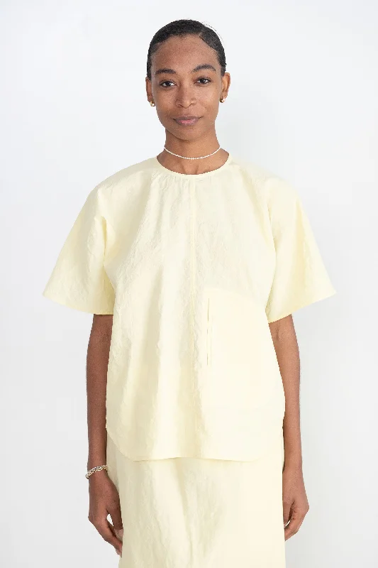 Bonnie Lic Linen Cotton Top, Pastis