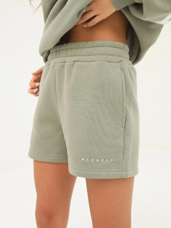 Isabel Jogger Shorts - Olive