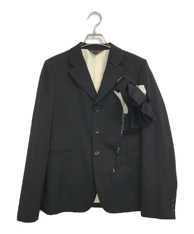 [Pre-owned] COMME des GARCONS Polyester shrunken ruffle tailored jacket GA-J001