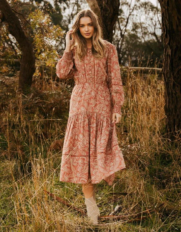 Juliette Paisley Dress - Paisley Print