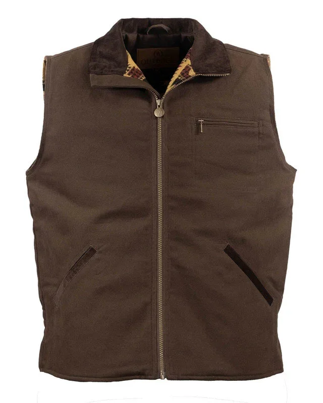 Outback Sawbuck Canvas Vest- Brown