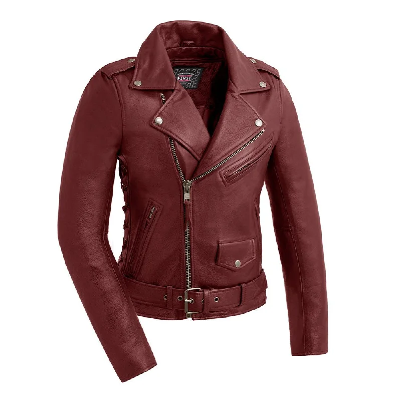 Popstar - Women's  Motorcycle Leather Jacket