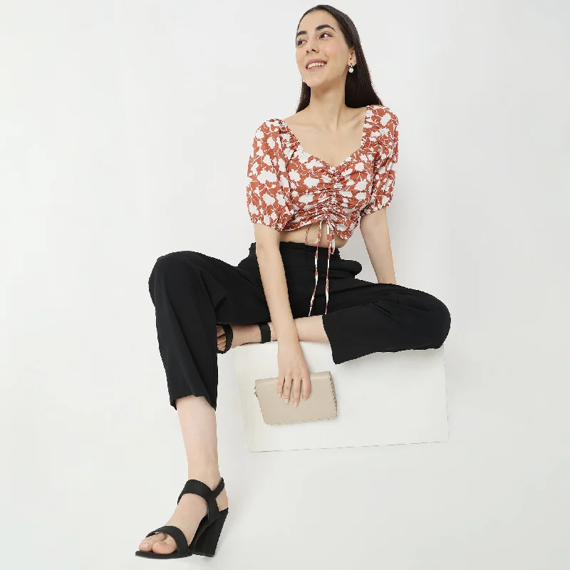 Regular Fit Floral Top