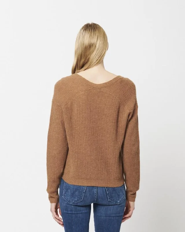 Rose Knit Cashmere Sweater (Cumin)