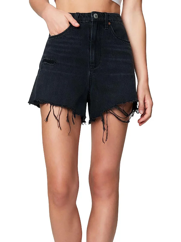 The Reeve Womens Destroyed High Waist Cutoff Shorts