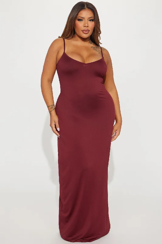 Annie Maxi Dress - Burgundy