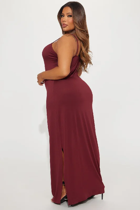 Annie Maxi Dress - Burgundy