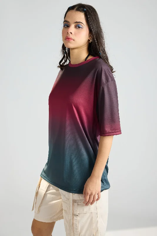 Printed Women's T-Shirt-Gradient