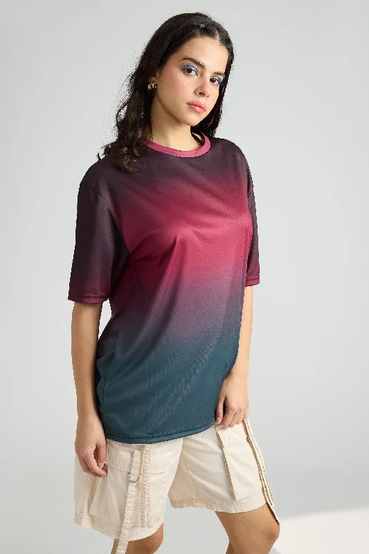 Printed Women's T-Shirt-Gradient