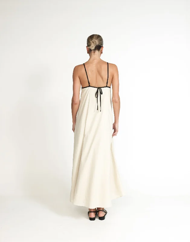 Fiona Maxi Dress (Beige)