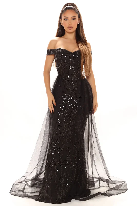 Impeccable Taste Sequin Maxi Dress - Black