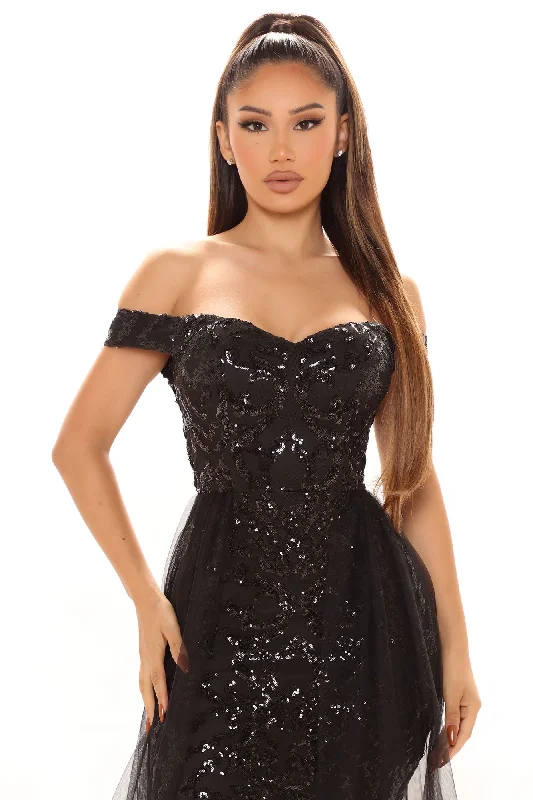 Impeccable Taste Sequin Maxi Dress - Black