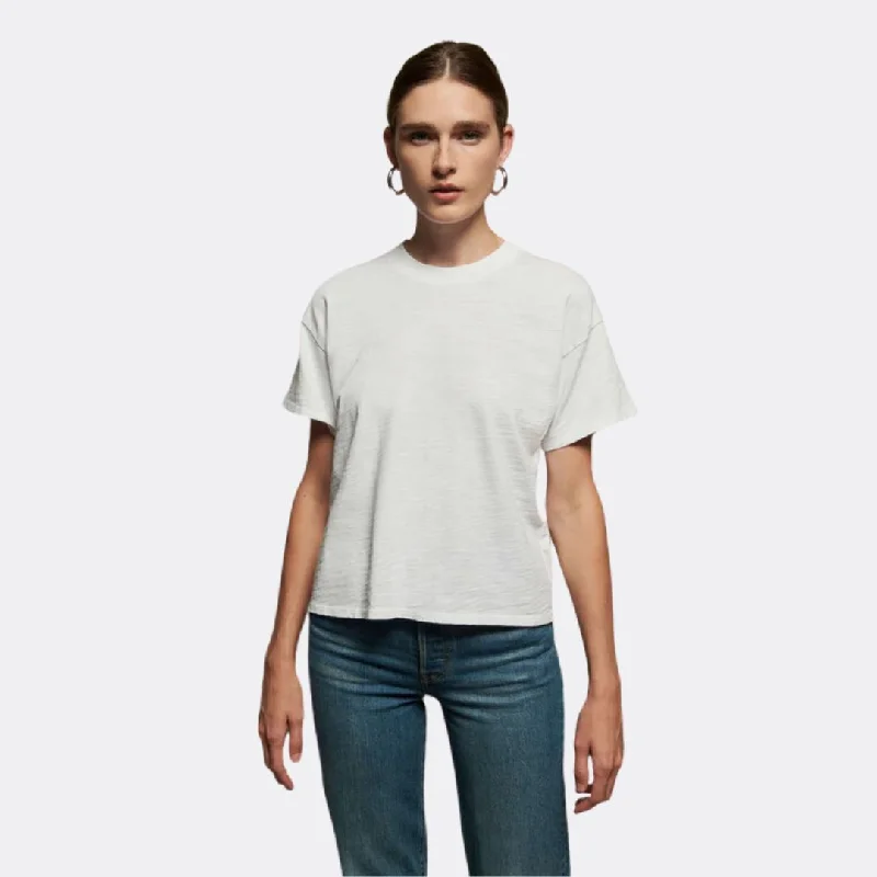 Jessa Boxy Crop Tee (Optic White)