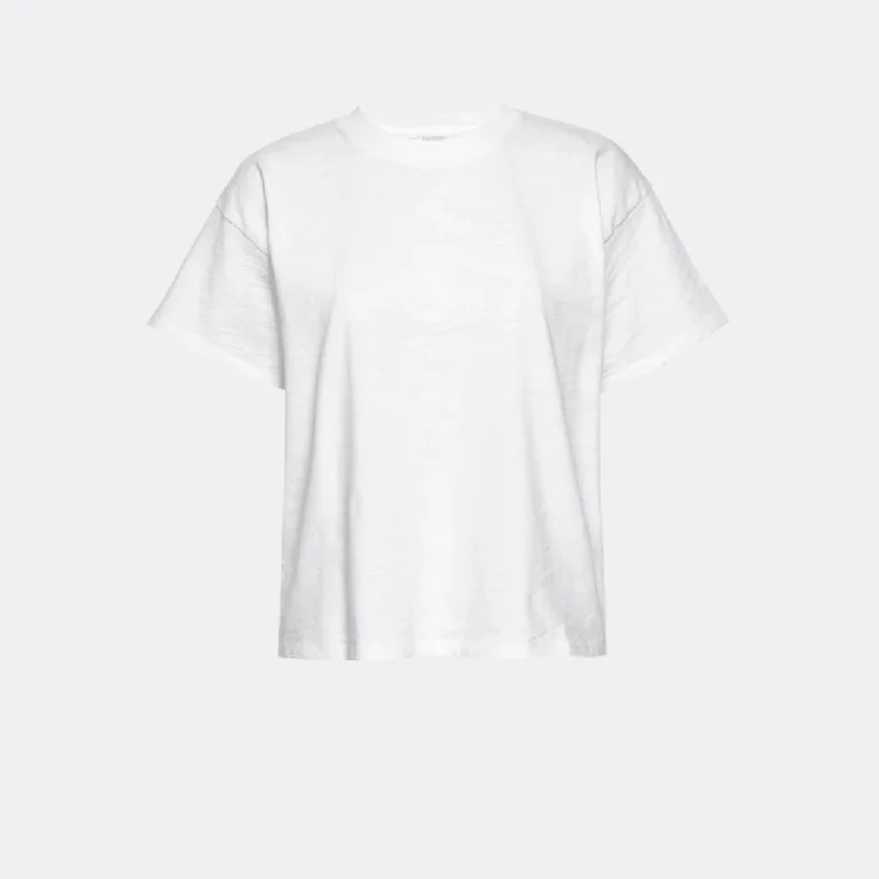 Jessa Boxy Crop Tee (Optic White)