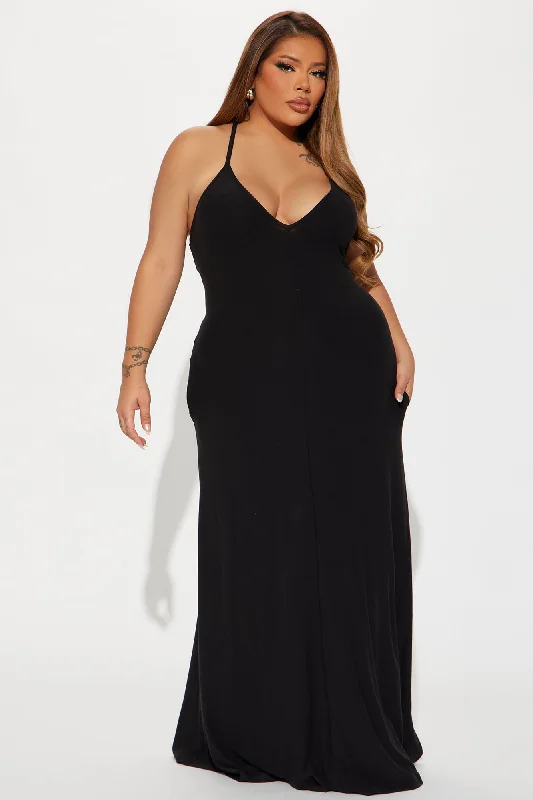 Let Be Real Maxi Dress - Black