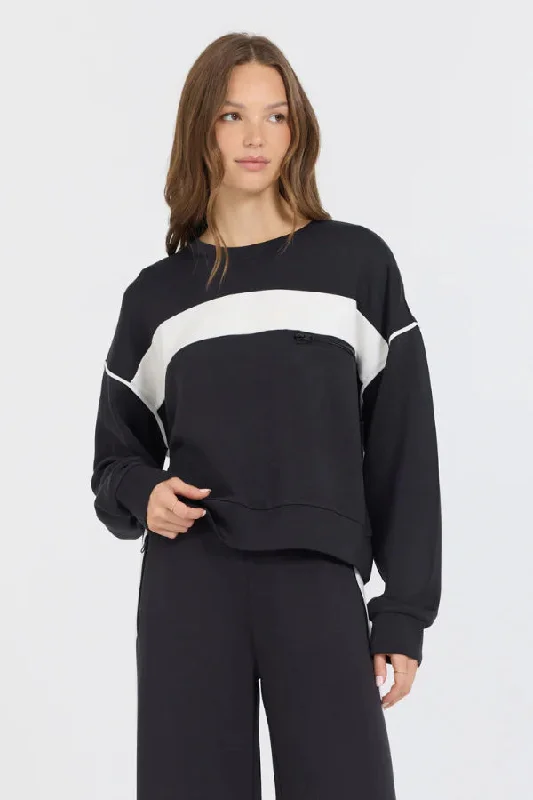 Ocean Drive Colorblock Cloud Fleece Crew