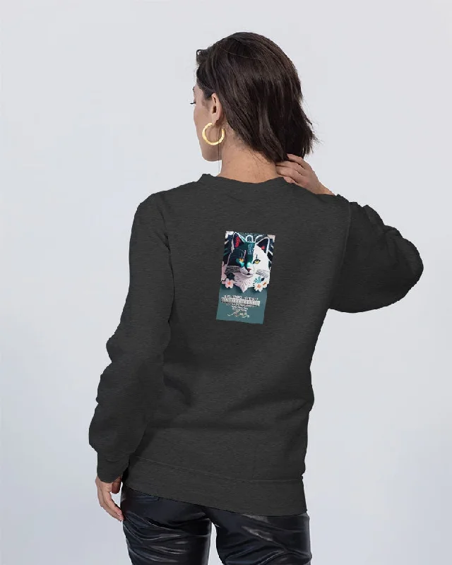 Silverfox flower Unisex Premium Crewneck Sweatshirt | Lane Seven