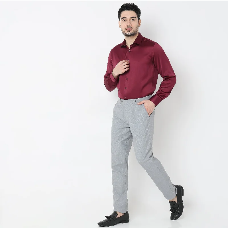 XS / Wine / Slim Fit