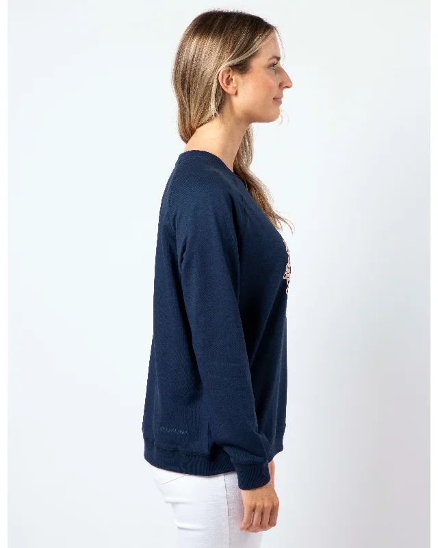 Stella + Gemma Classic Sweater - Navy Blush Dolly