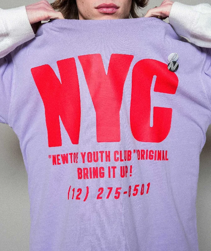 Tee shirt trucker lilac ""YOUTH SS24""