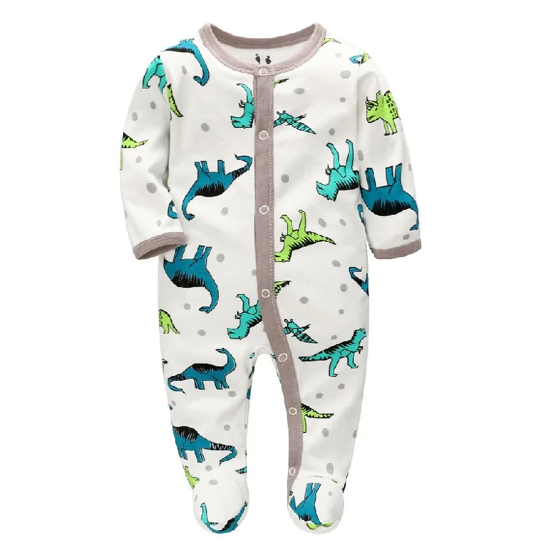 Maxbell Maxbell Lovely Newborn Baby Toddler Romper Infant Printed Jumpsuit Outfit Dinosaur M Bold Stripe Romper Trendy